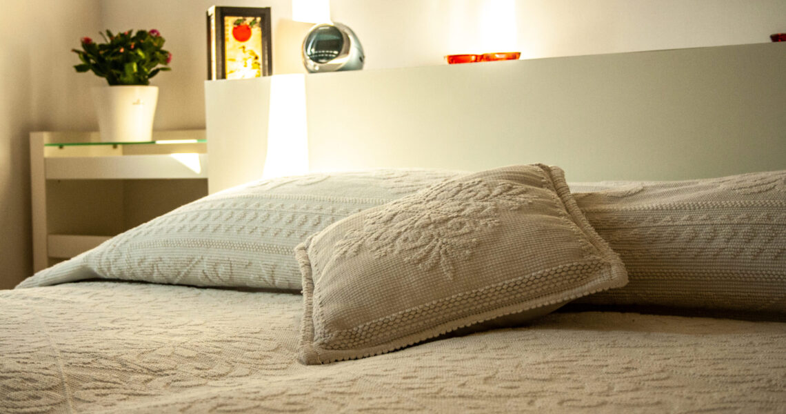 Bed Detail Bonu Bentu Apartment Cagliari Sardinia